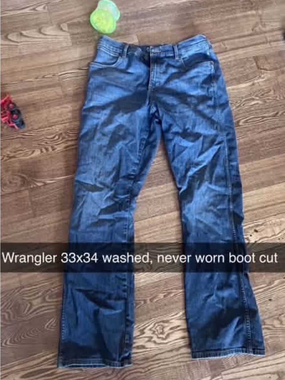 Wrangler Men's Dark Blue Bootcut Jeans